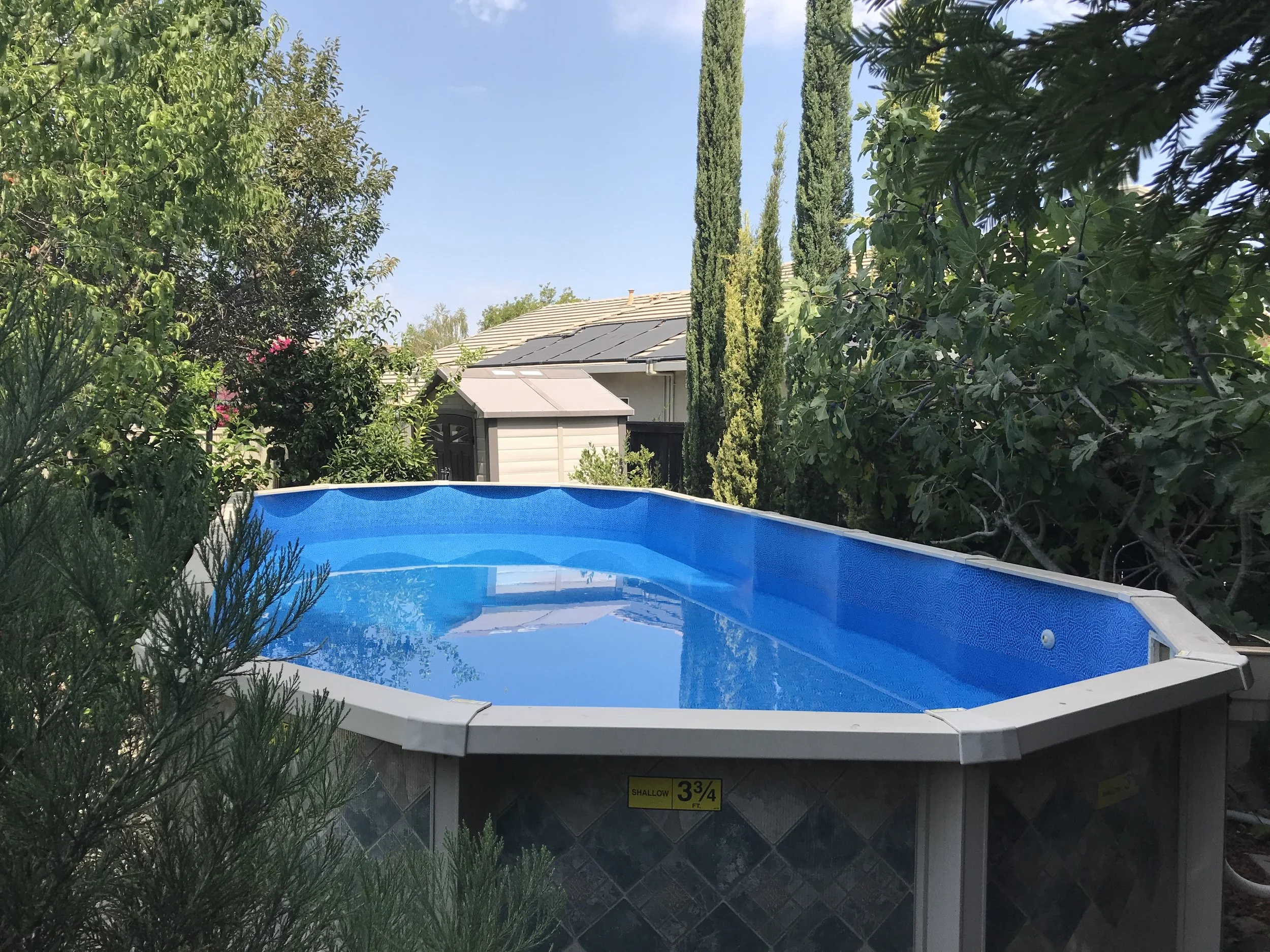 12x28 Doughboy Above Ground Liner Installation in Rocklin, CA — Above