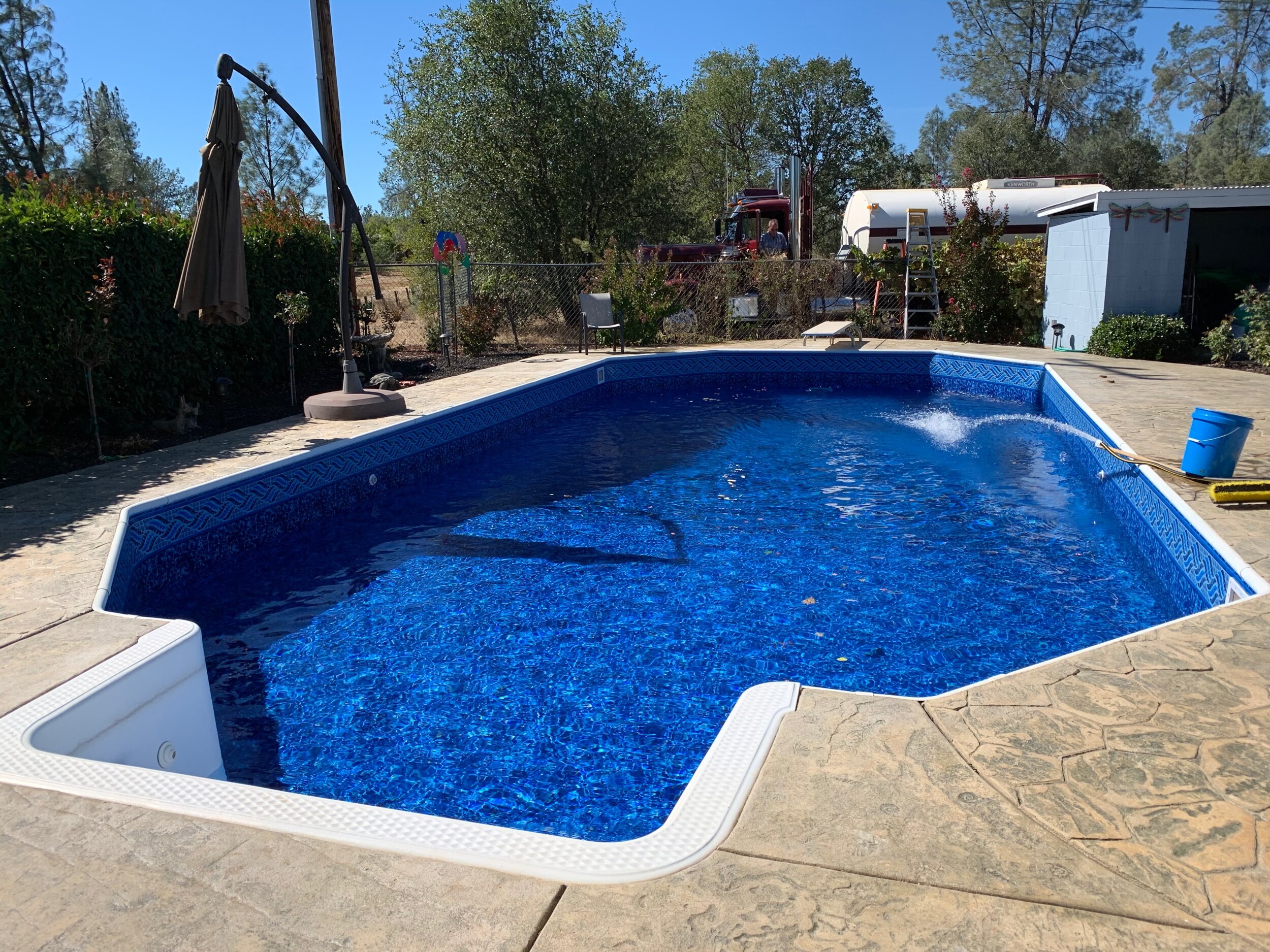 average cost to replace inground pool liner