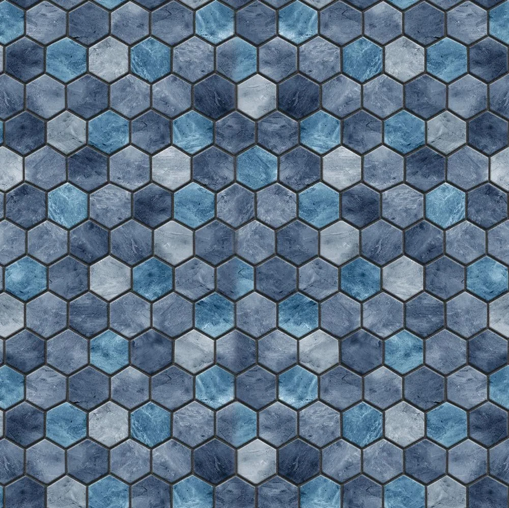 Travertine Hex - 52" &amp; 54"