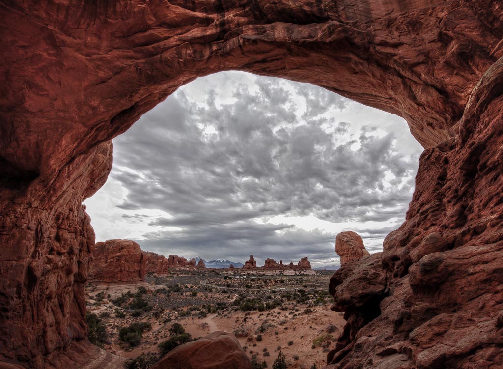View
  from Double Arch, Arches National Park, Moab, Utah