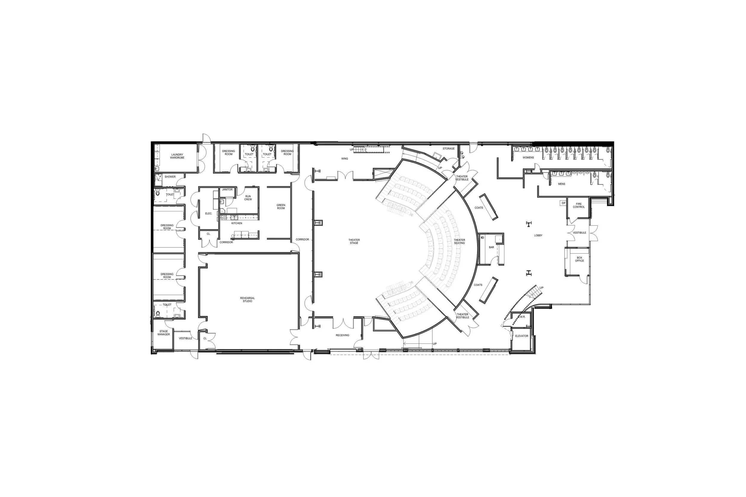 Northern Stage Vermont Floor Plan Bread Loaf Corporation Architecture