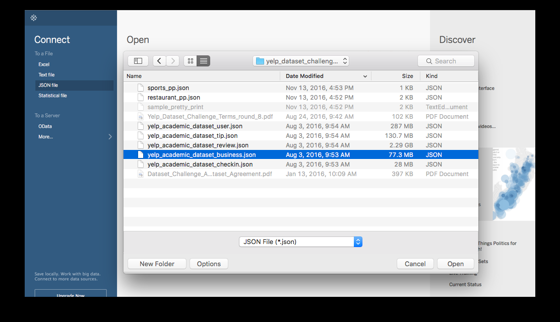 Step 1. Select JSON File
