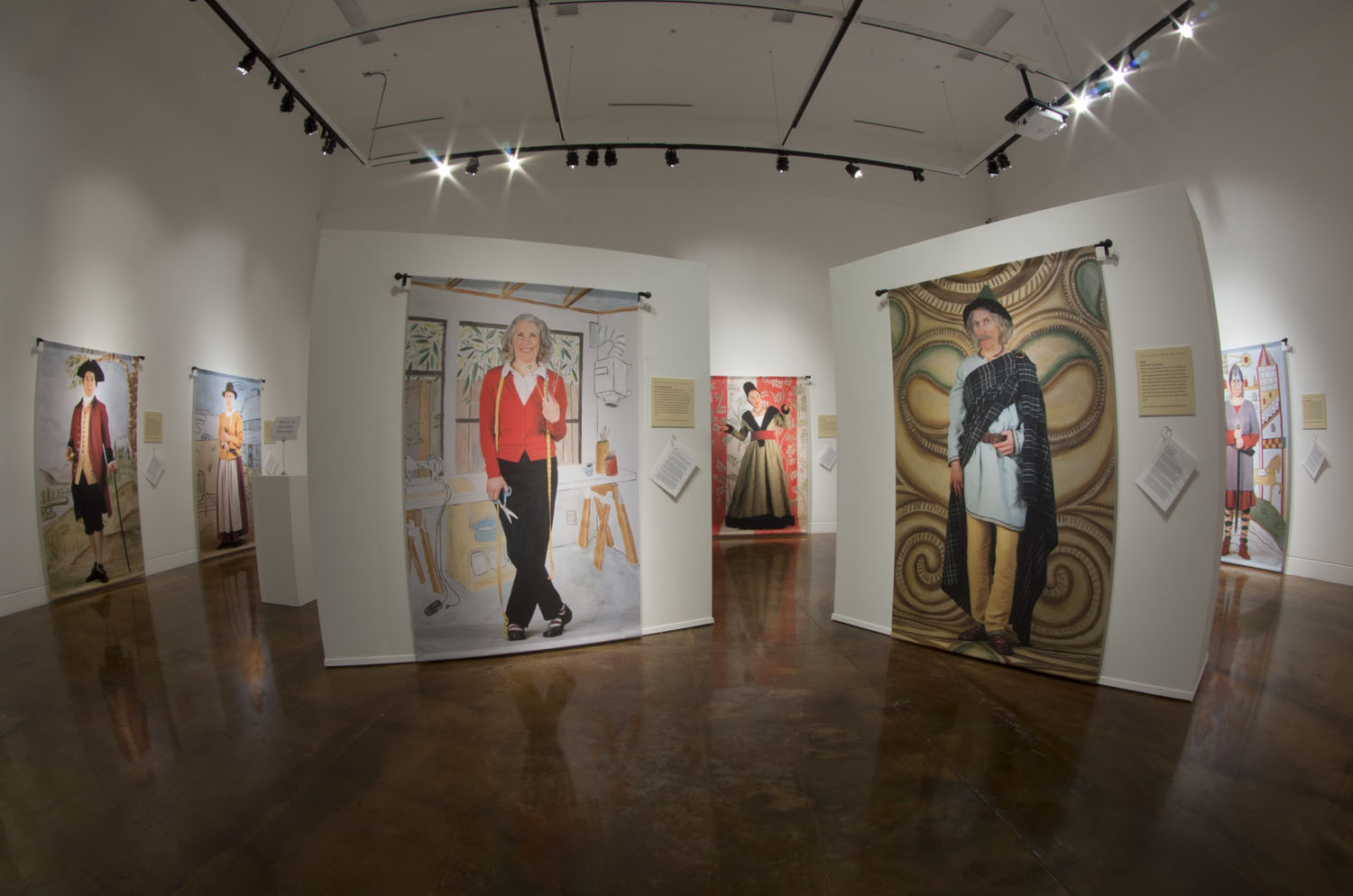 View of exhibit at the Alexander Gallery, Clackamas Community College. Photo by Jim Skates