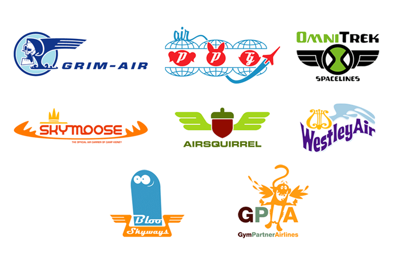 CARTOON NETWORK AIRLINE IDENTITIES