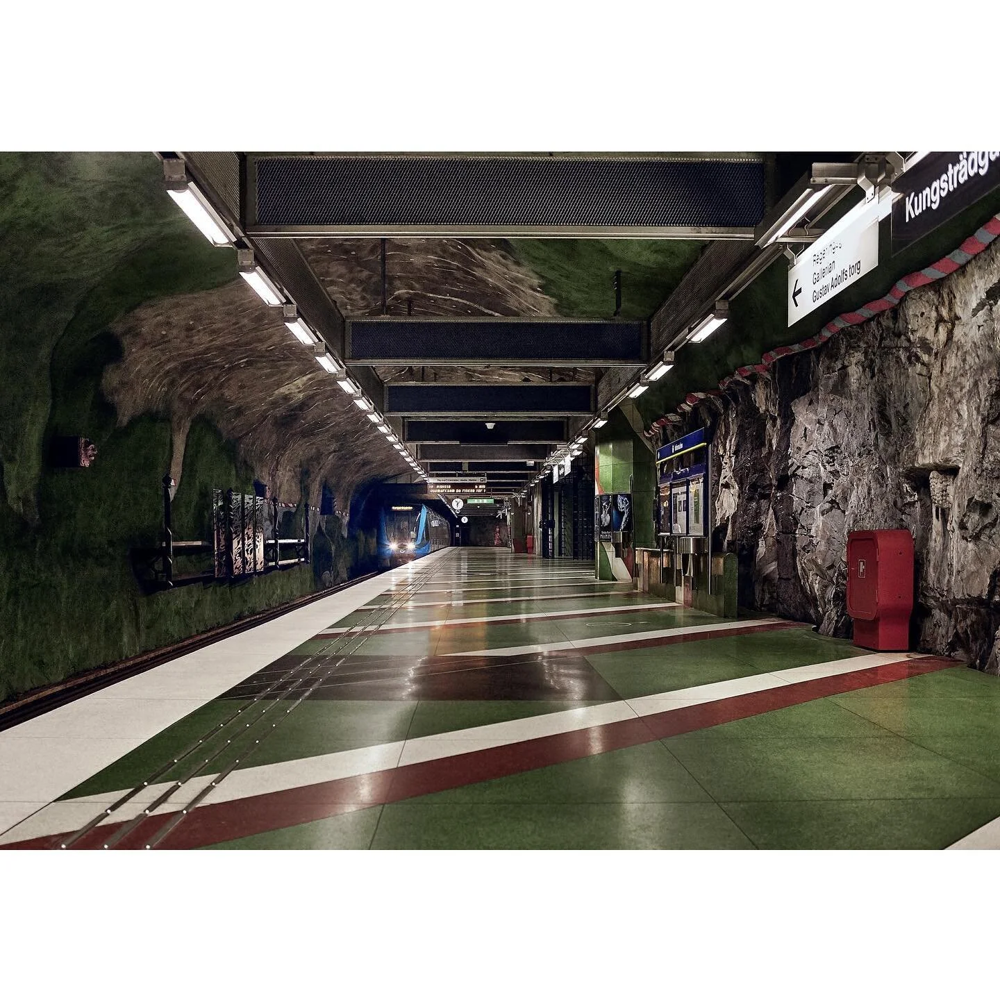 Cool metro station in Stockholm