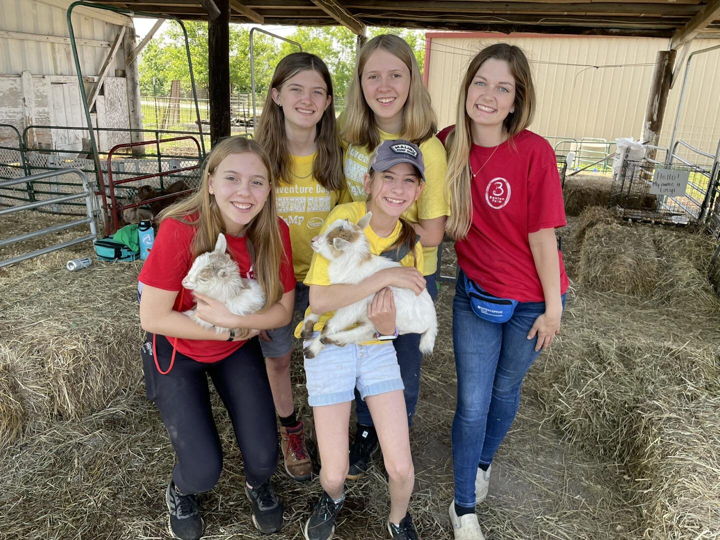 This team did an excellent job with the Ag Barn today! Or mostly known for the baby goat snuggles!!! Managed by Jayden Lowe and my wonderful once campers and now Counselors for Summer Camp! 
This was at todays event The Spring Fling Craft Show and Fe