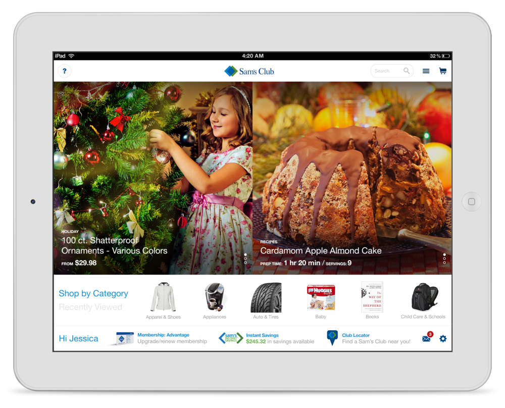 Sam's Club - iPad — sung's portfolio