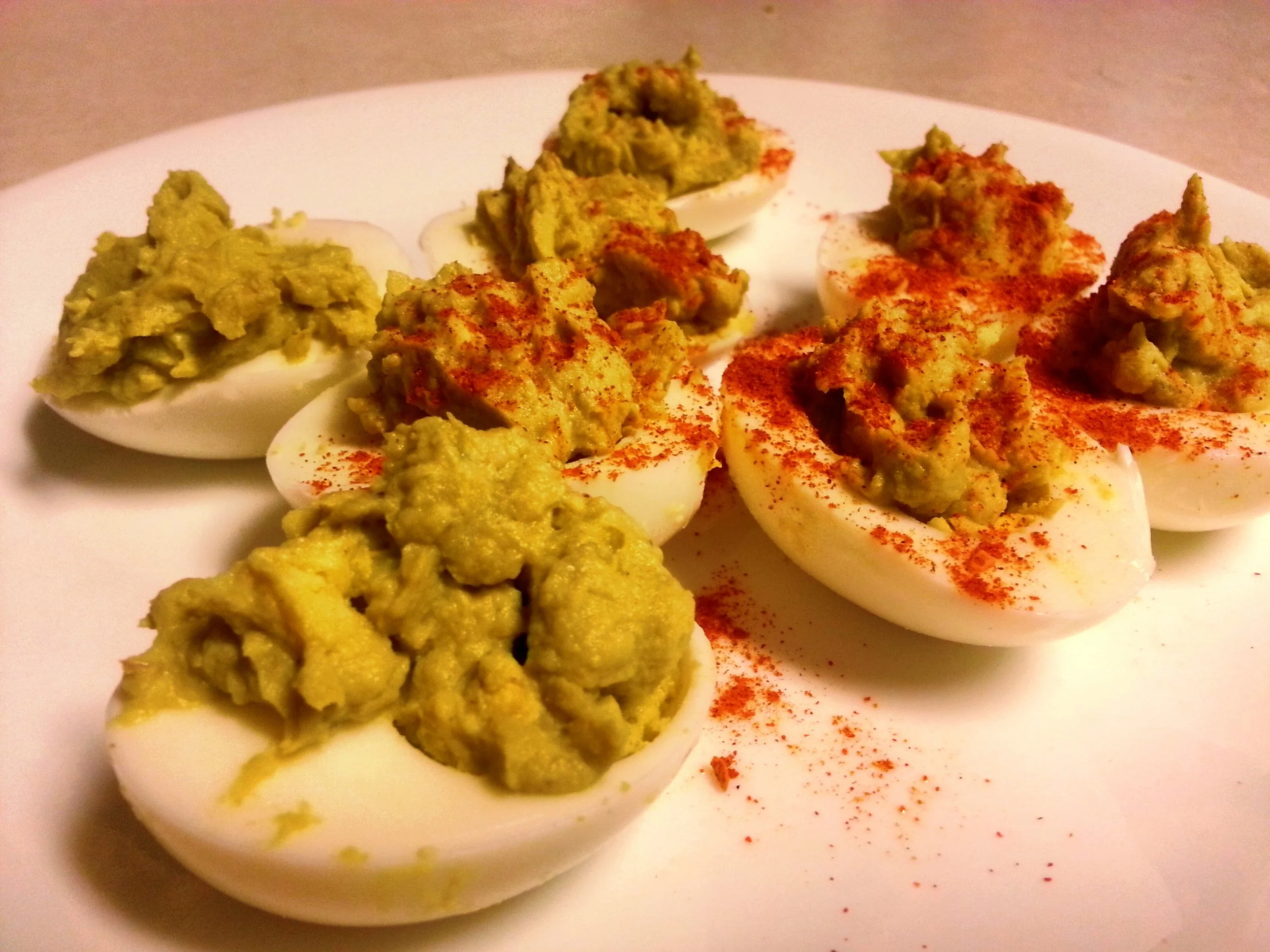 Avocado deviled eggs