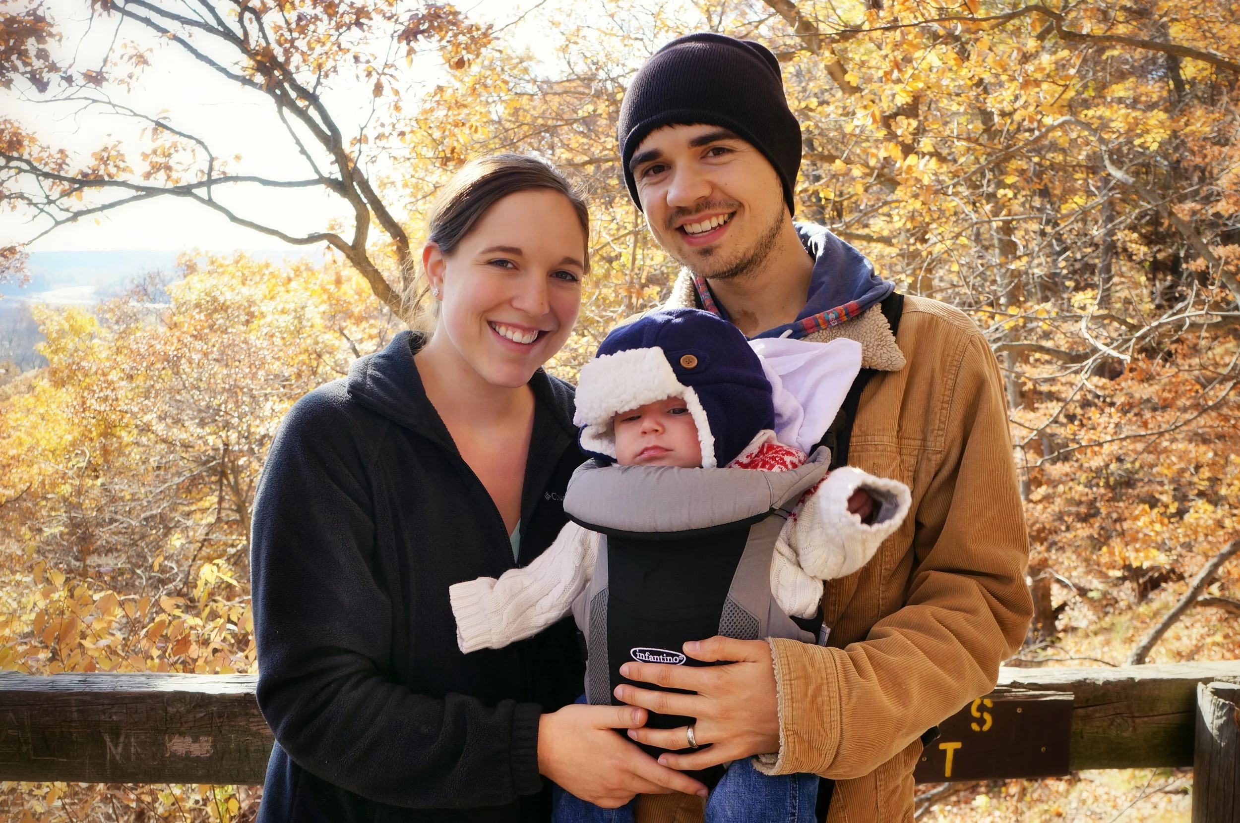 My wife Alyssa, Ryker and Me.