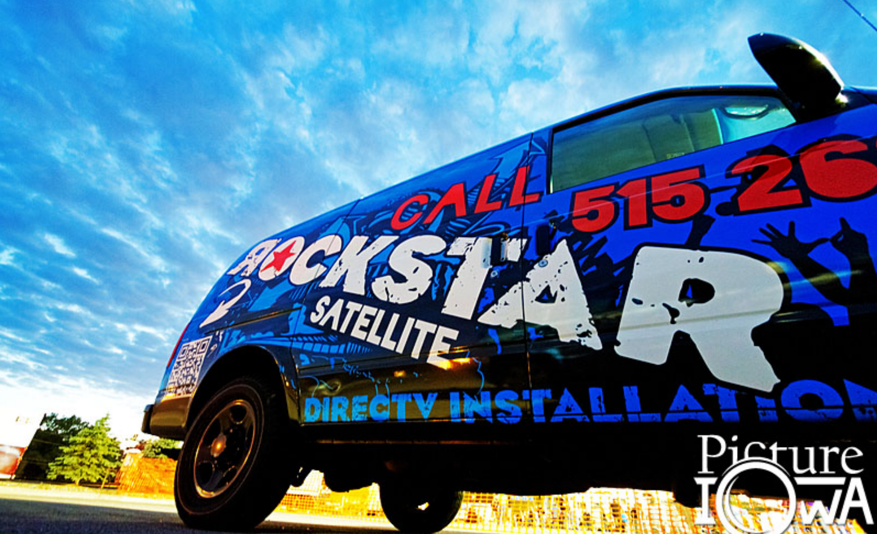 ROCKSTAR SATELLITE vinyl vehicle wrap