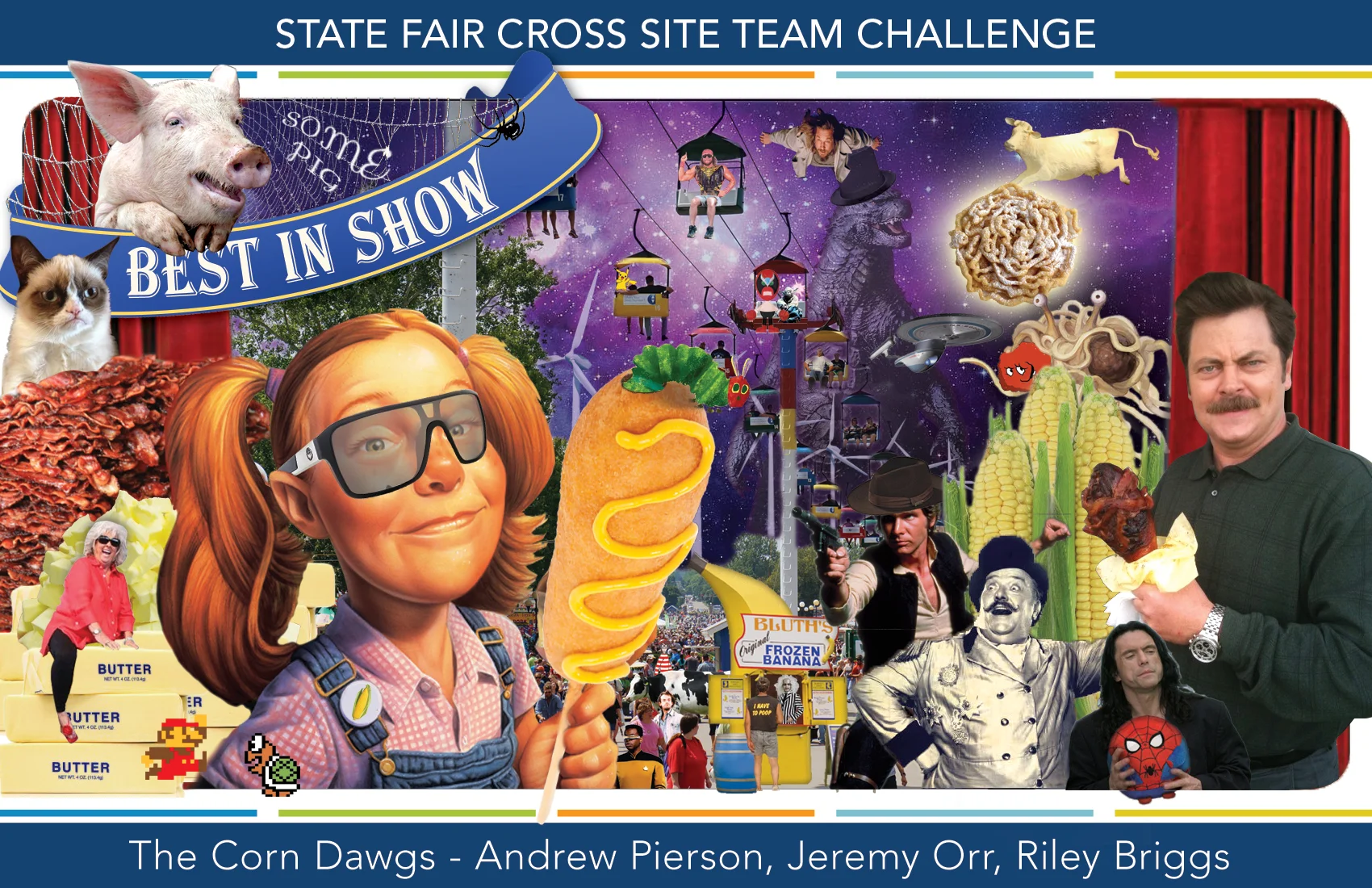 STATE FAIR CROSS SITE TEAM CHALLENGE by The Corn Dawgs - Andrew, Jeremy and Riley (me)