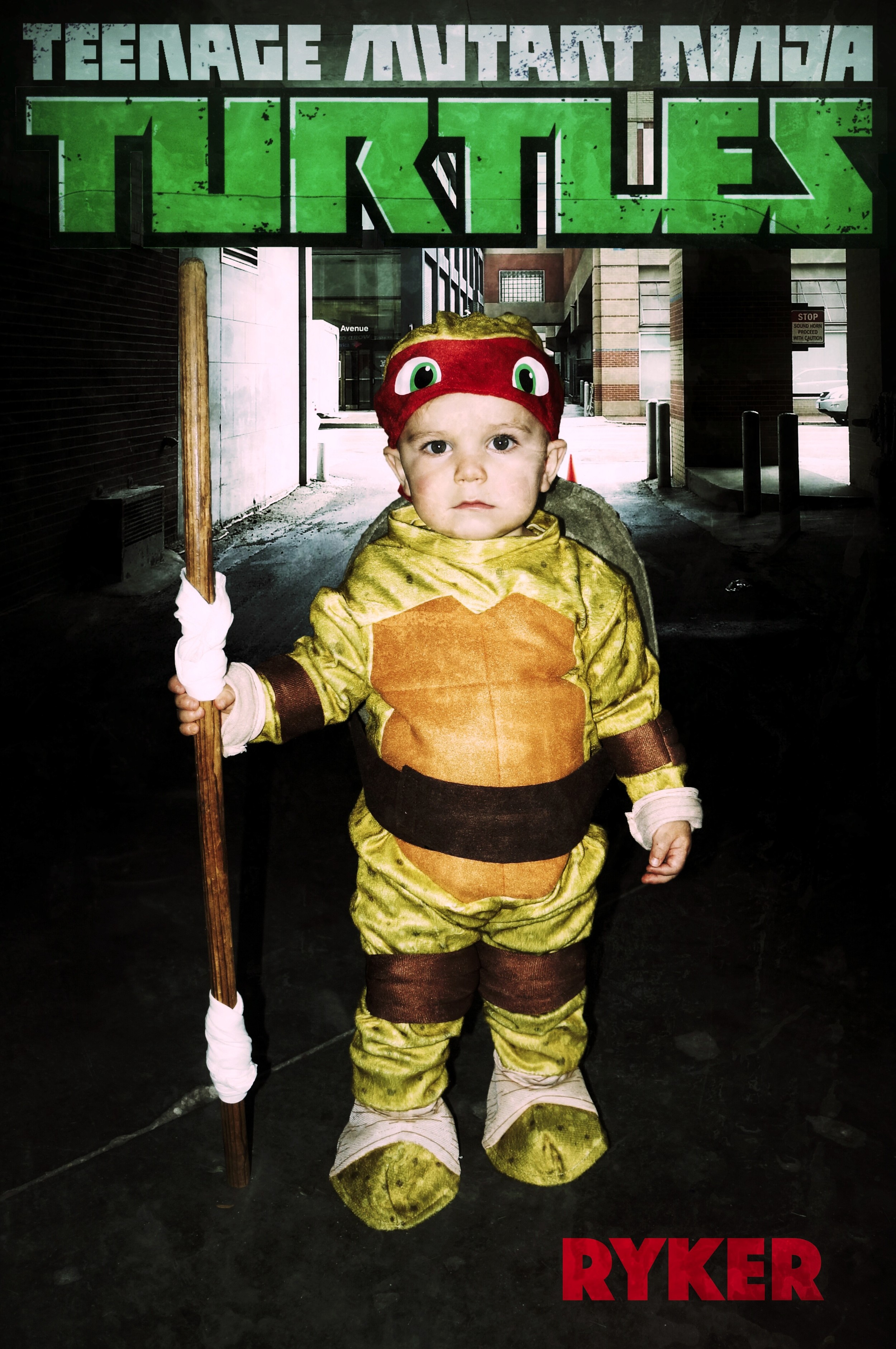 Ryker as a Ninja Turtle