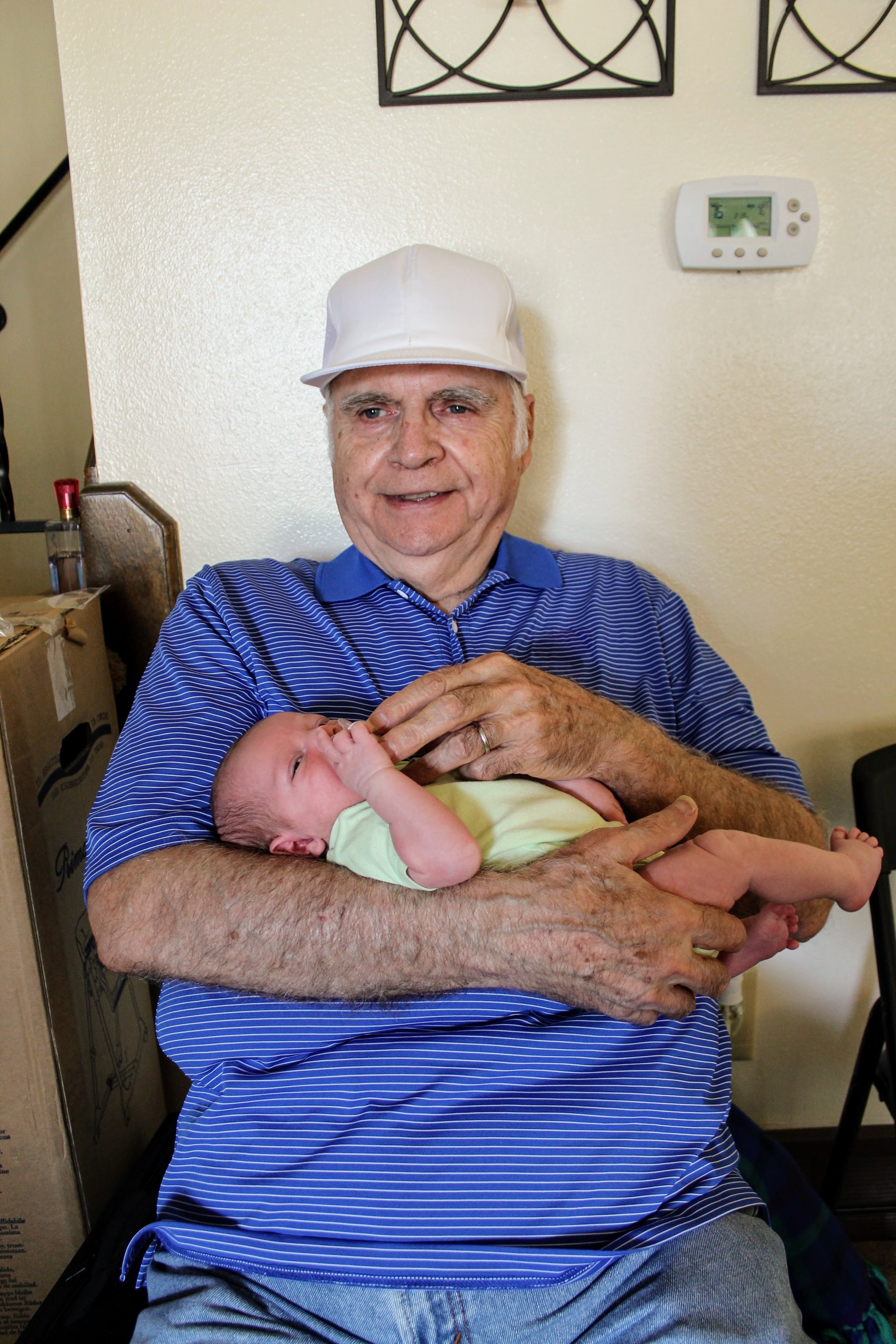 Great Grandpa Roger with Ryker