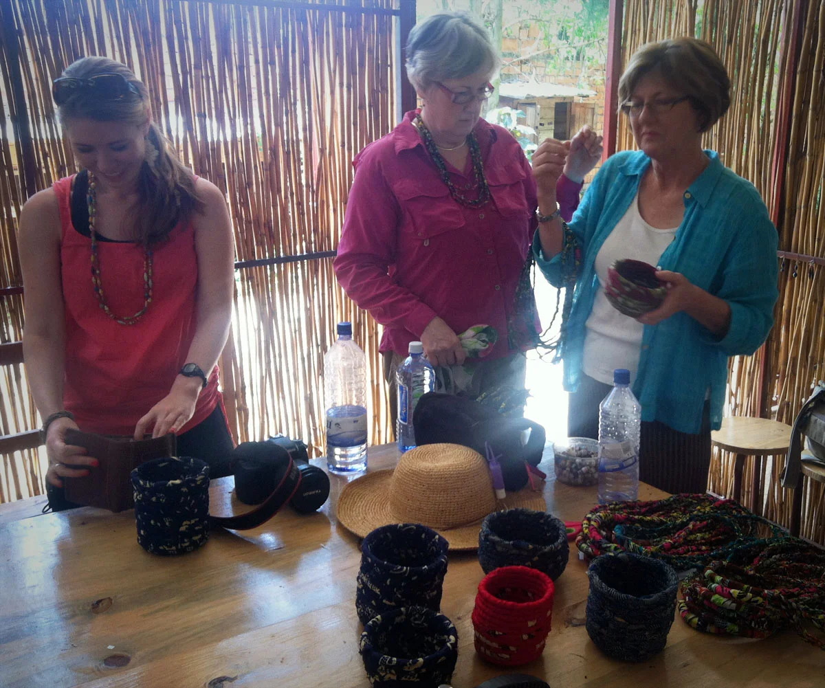 First people to buy some of the new stuff. The girls were quite excited!