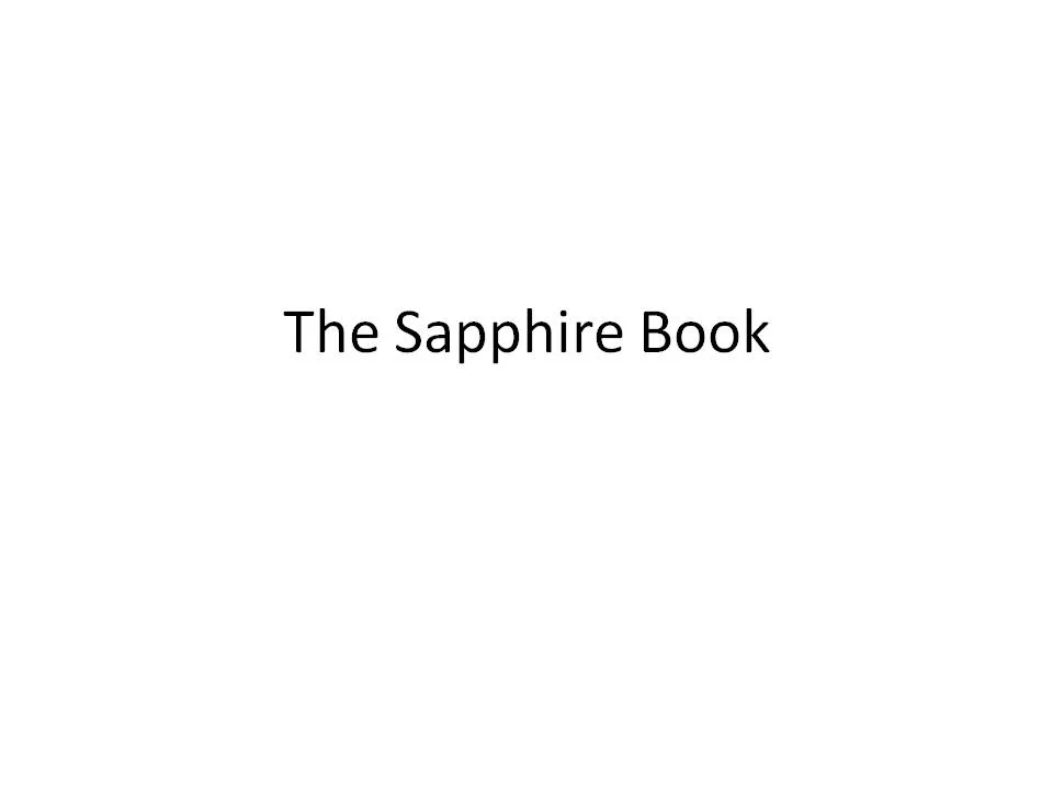 Sapphire Book