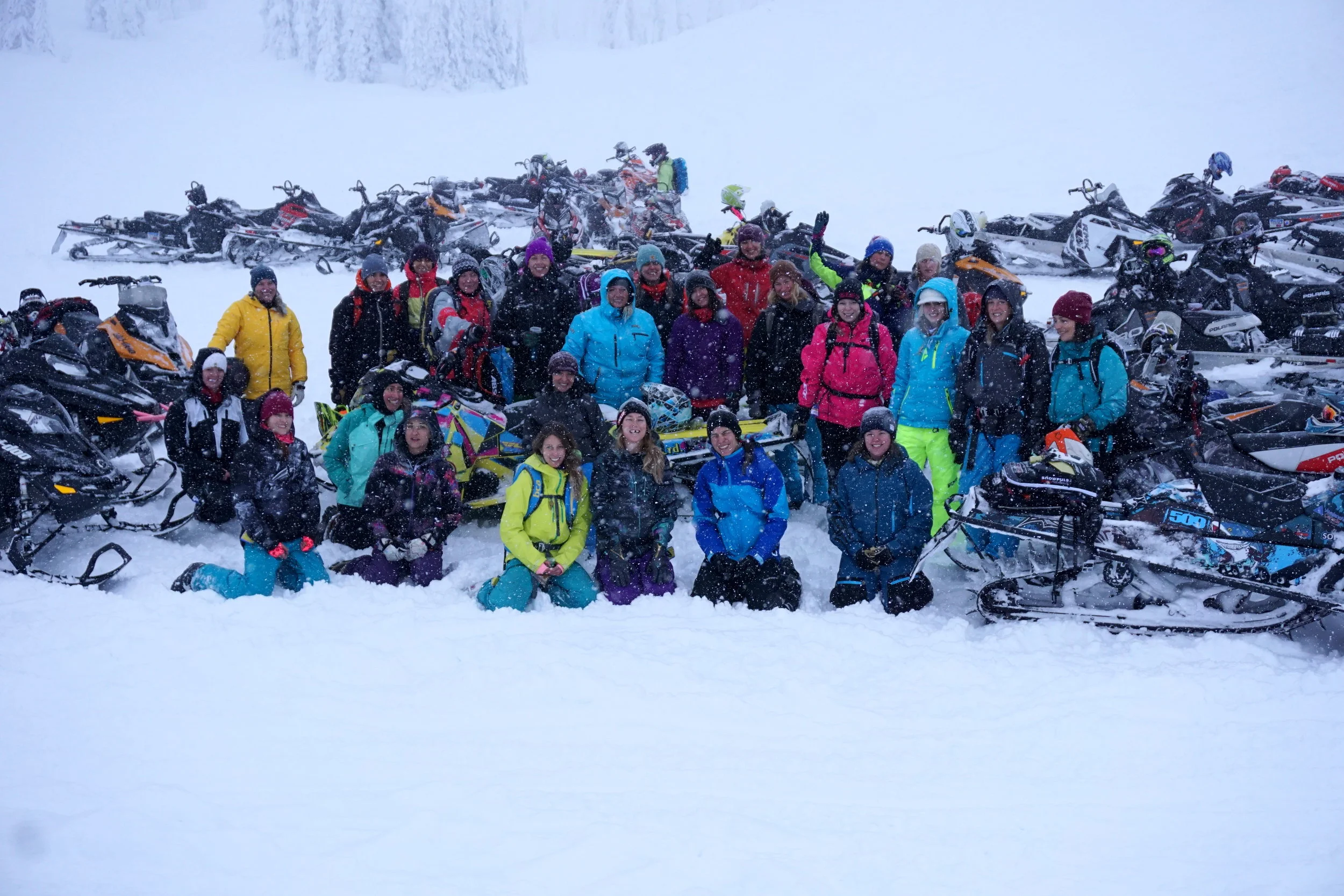 Women taking over Frisbee last December at the first annual charity ride!