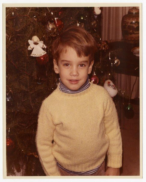 A young Ted, around 1972. Watching commercials, taking notes.