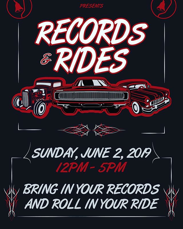 Bring in your vintage cars to display and your records to spin on Sunday 6/2/19 for a memorable Records and Rides. #markyourcalendars #sanfernandobrewingco