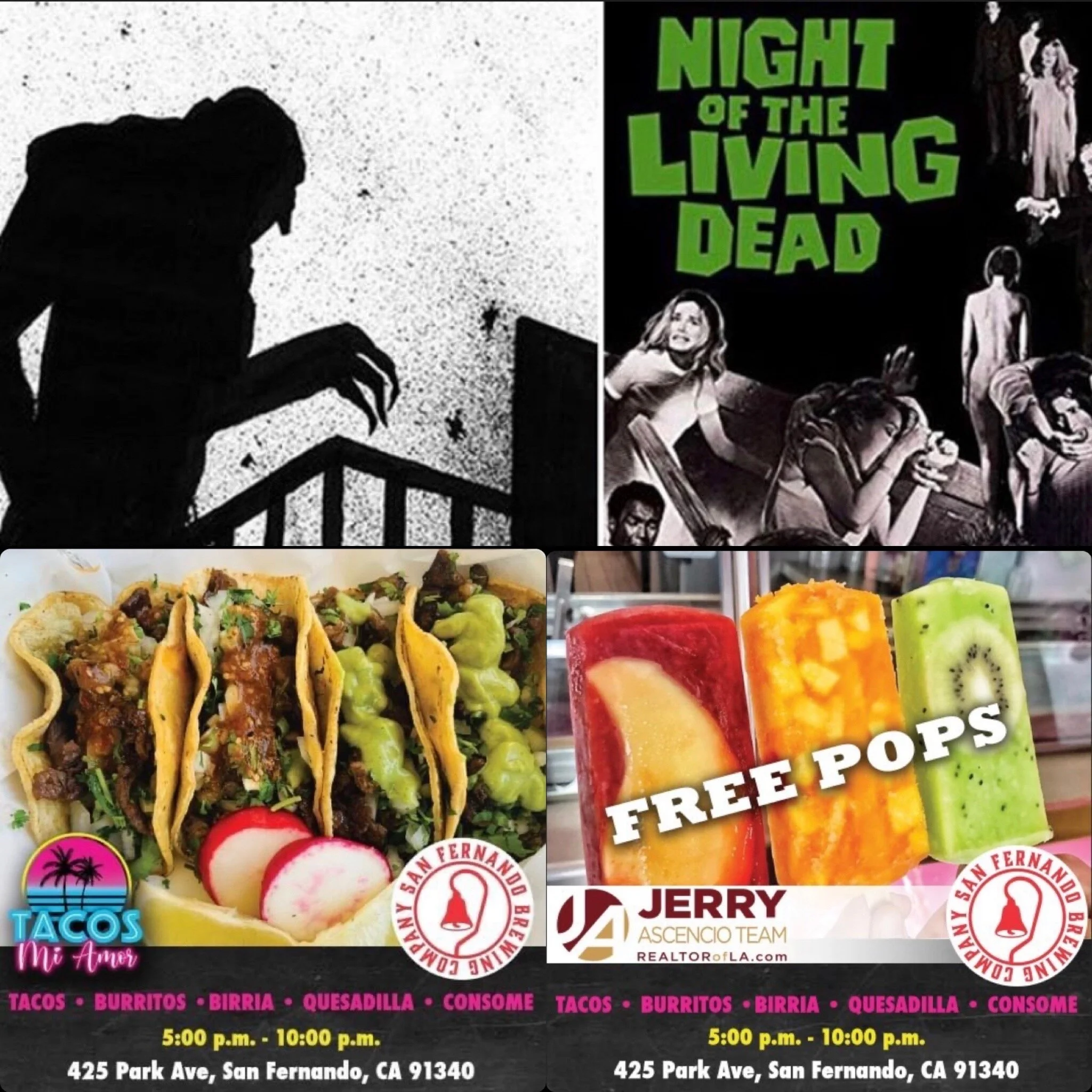 Outdoor Patio dining featuring Mi Amor Taco Truck 