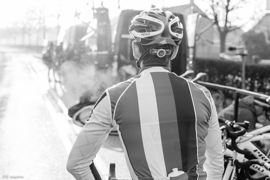 Layers, gloves, warm water bottles, and visible condensed breaths...