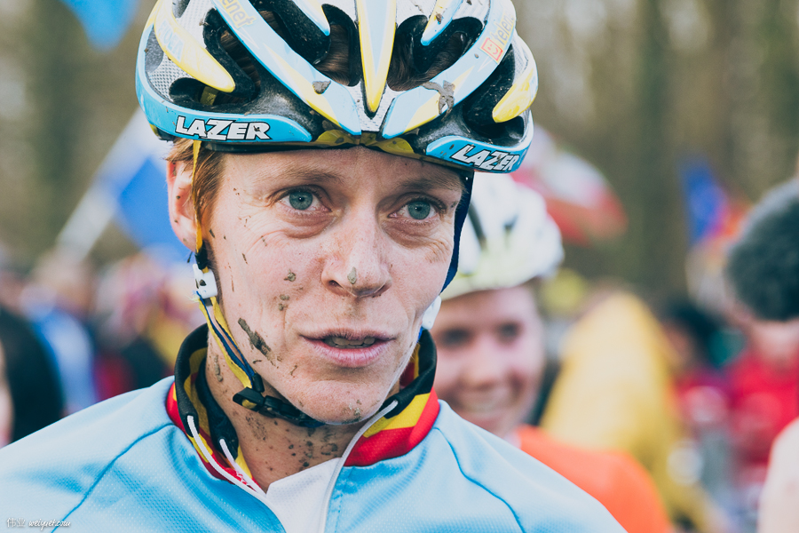 One rider that I really got to know - Ellen van Loy (BEL). Thanks for saying hi, and always giving me a word or two about how you feel about the course. Amazing woman, who has a full time job being an educator, outside CX racing.