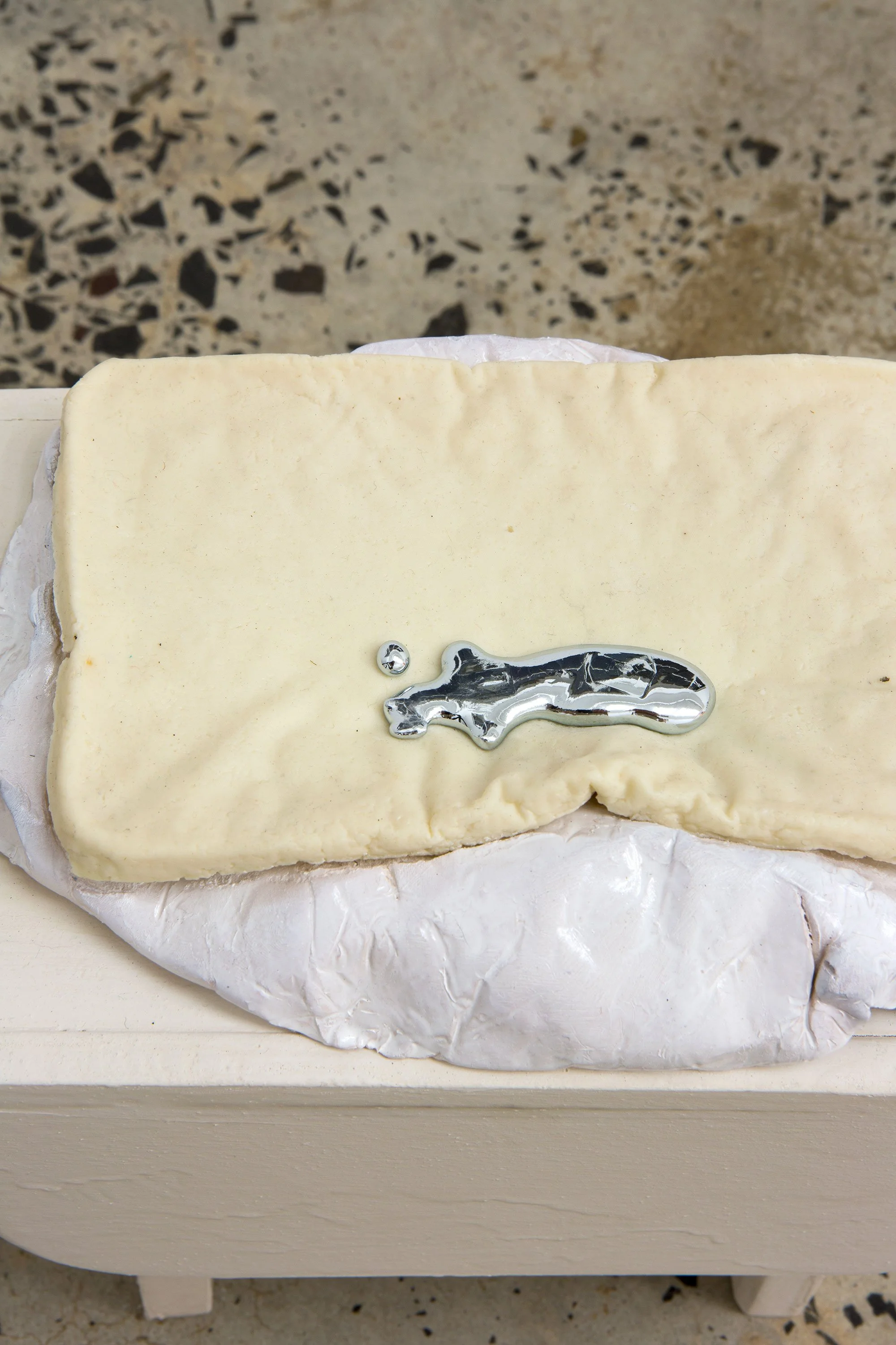   Wizard Milk   2015  milk, vinegar, gallium, timber, milk paint 