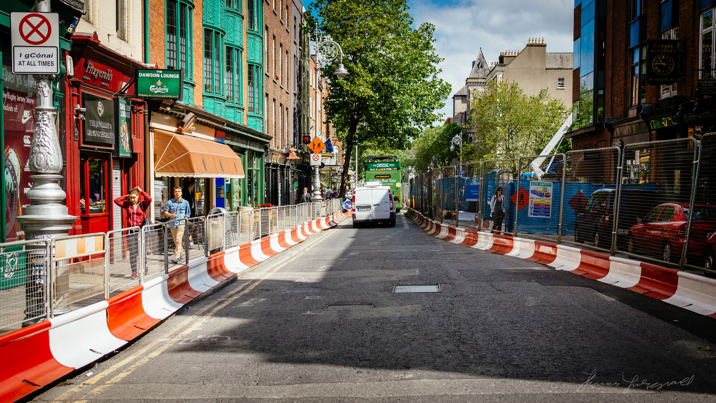 Road Works on Dublin's Dawson Street
