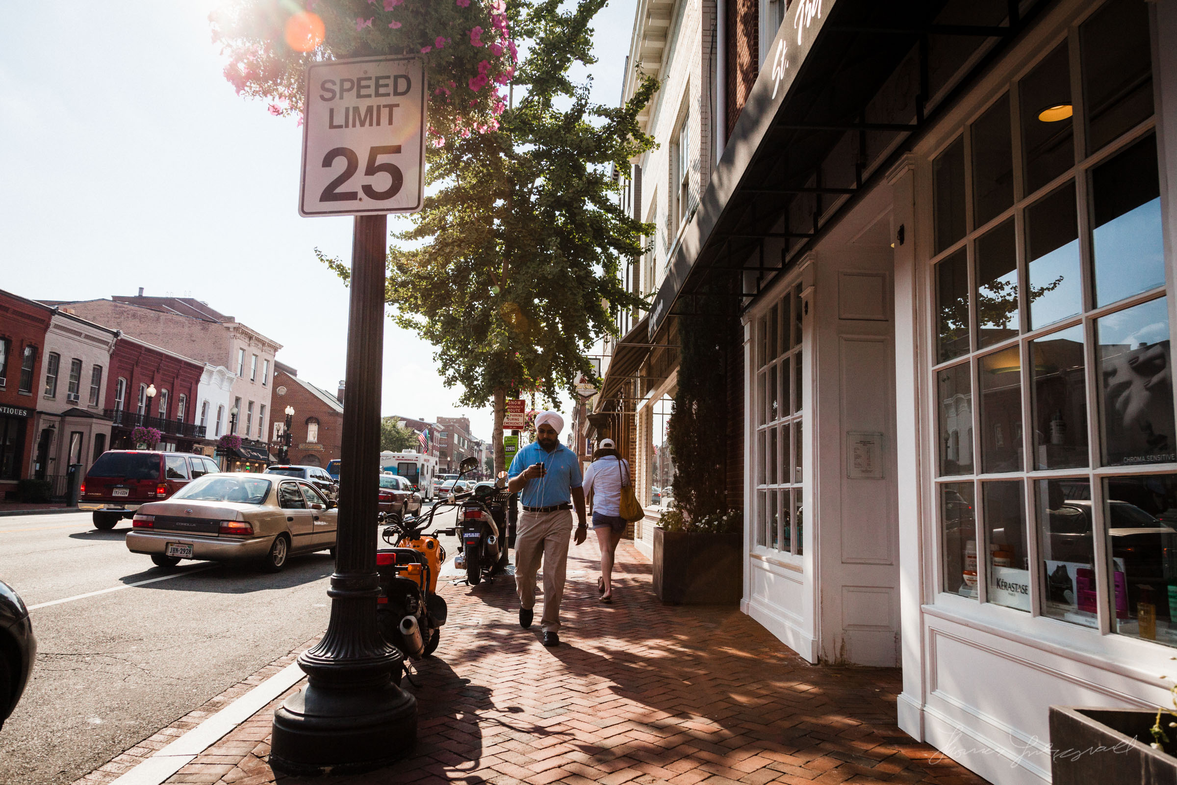 Low Sun on Georgetown Street