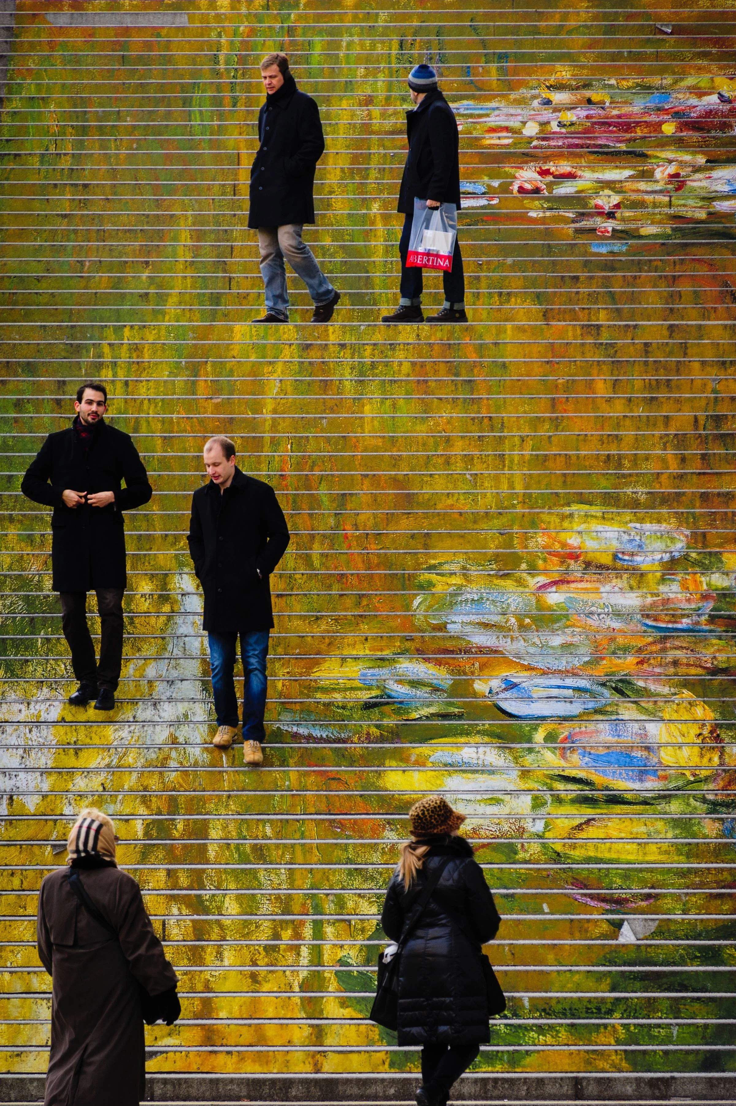 People on Steps