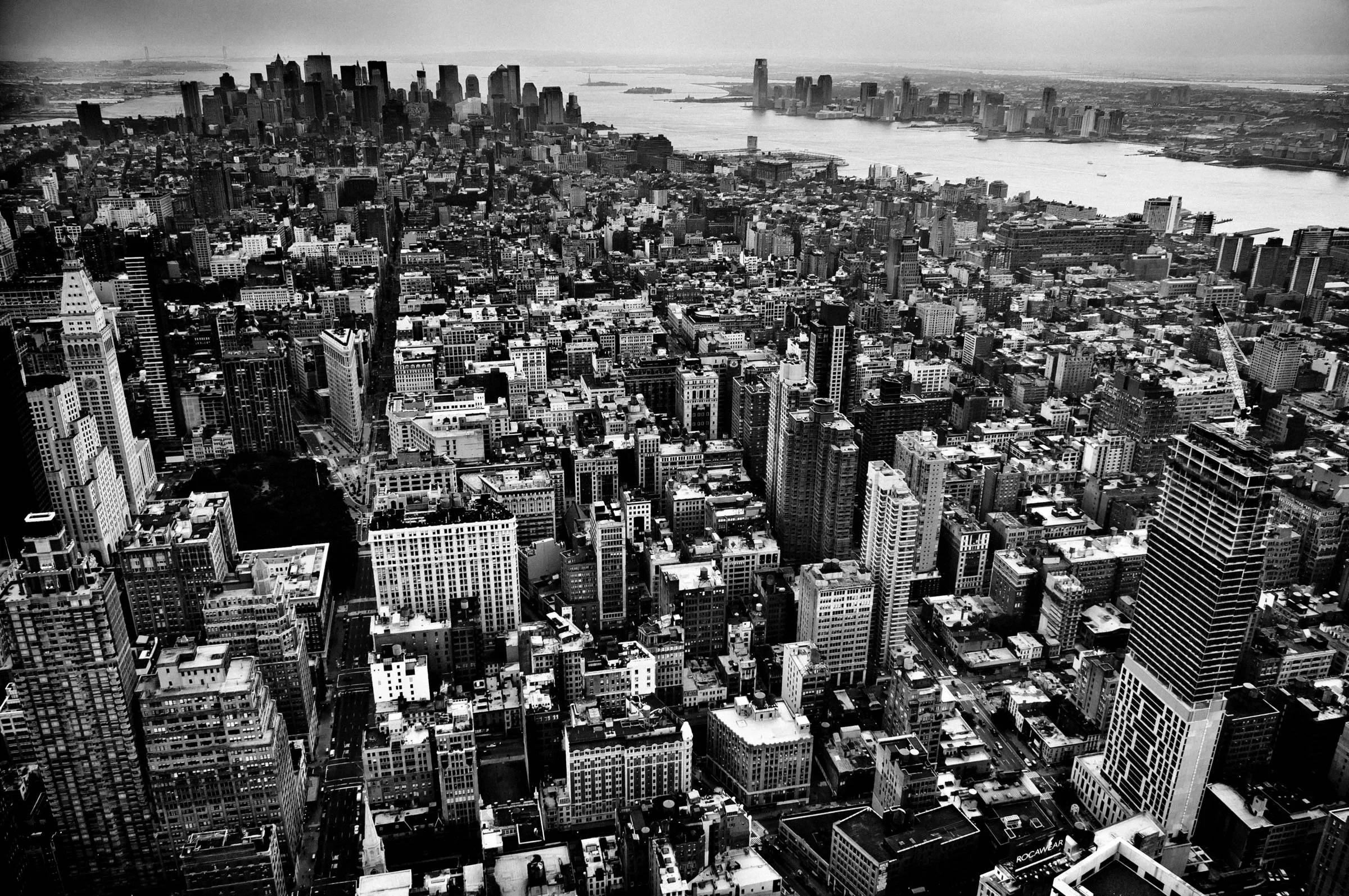 NYC Skyline, South, Black&White