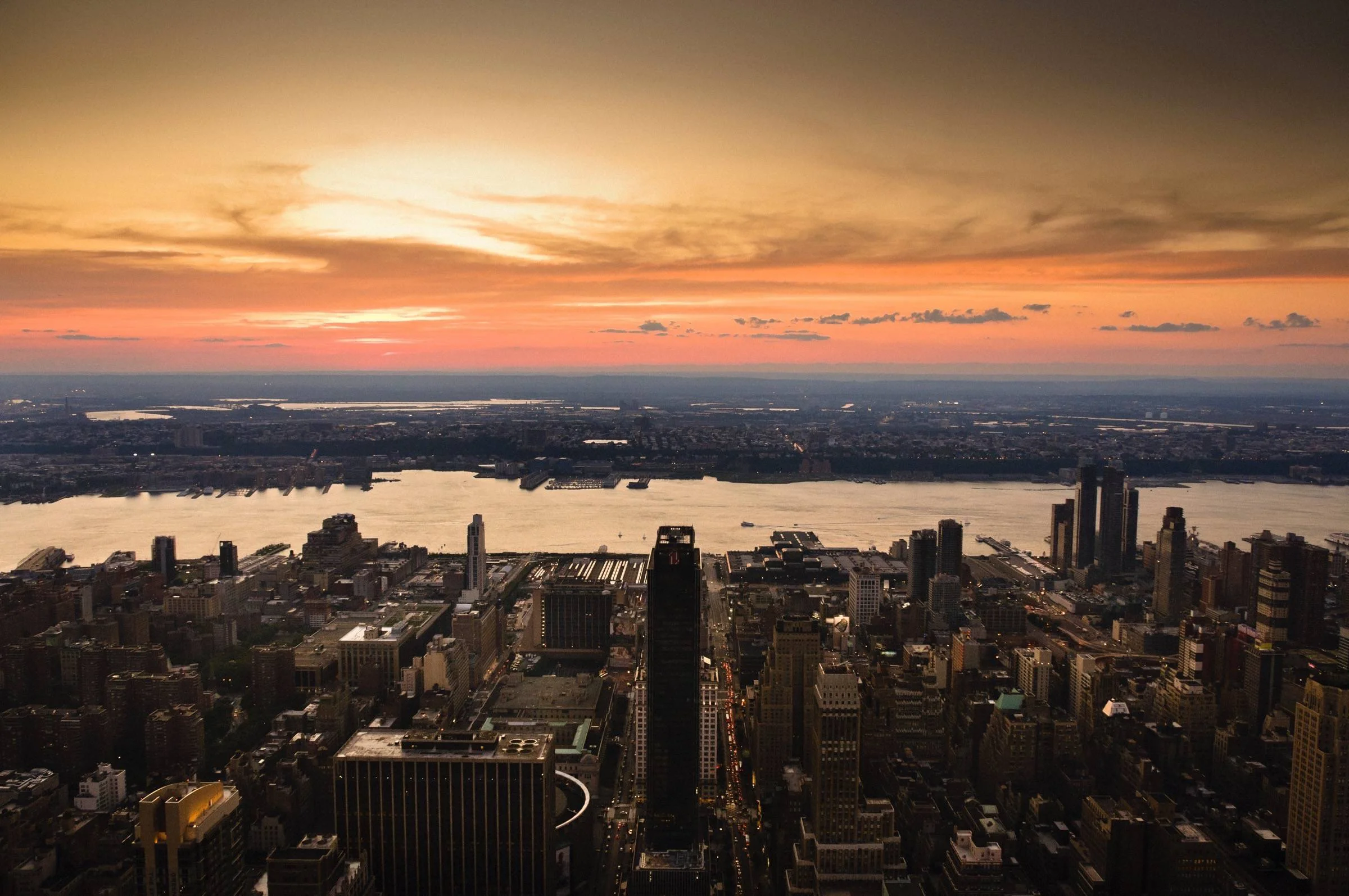 Sunset over NY