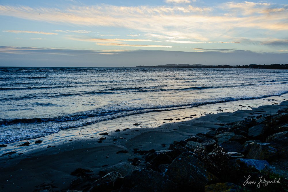  Sunrise over the Irish Sea on the first morning of the new year in 2022 