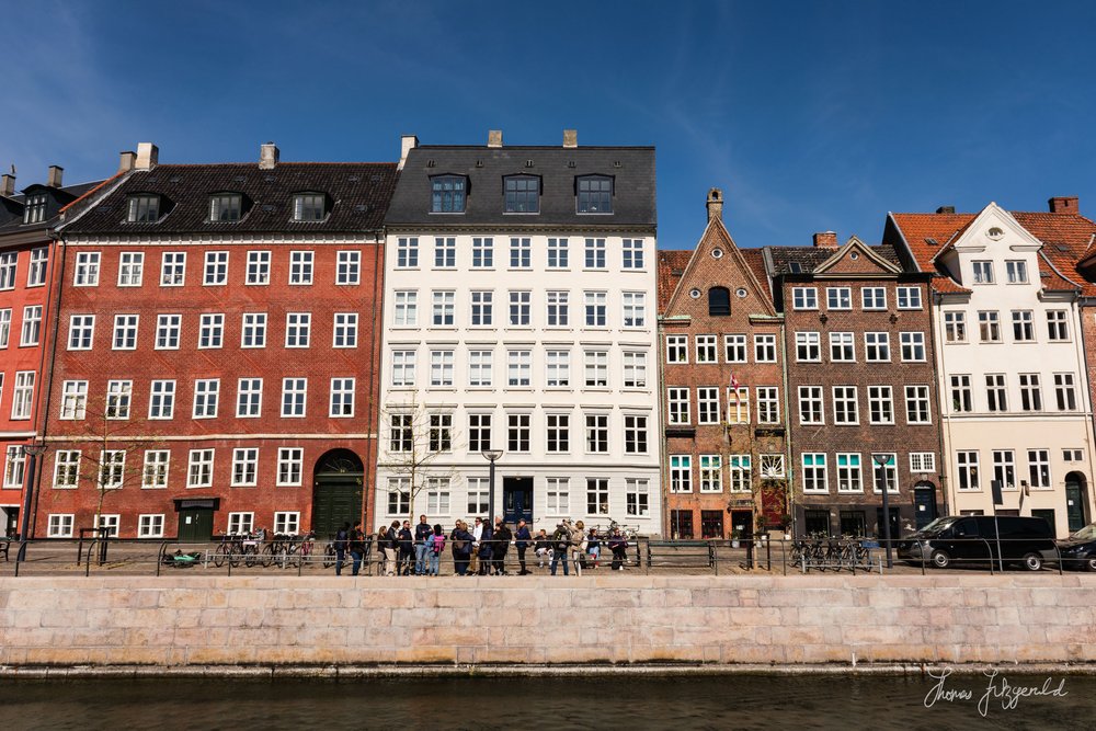 Tourists byt he Canal in Copenhagen