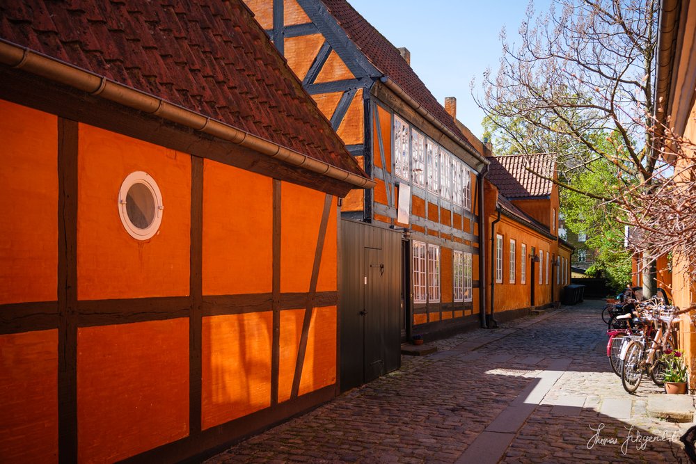 Beautiful Orange Building in Copenhagen