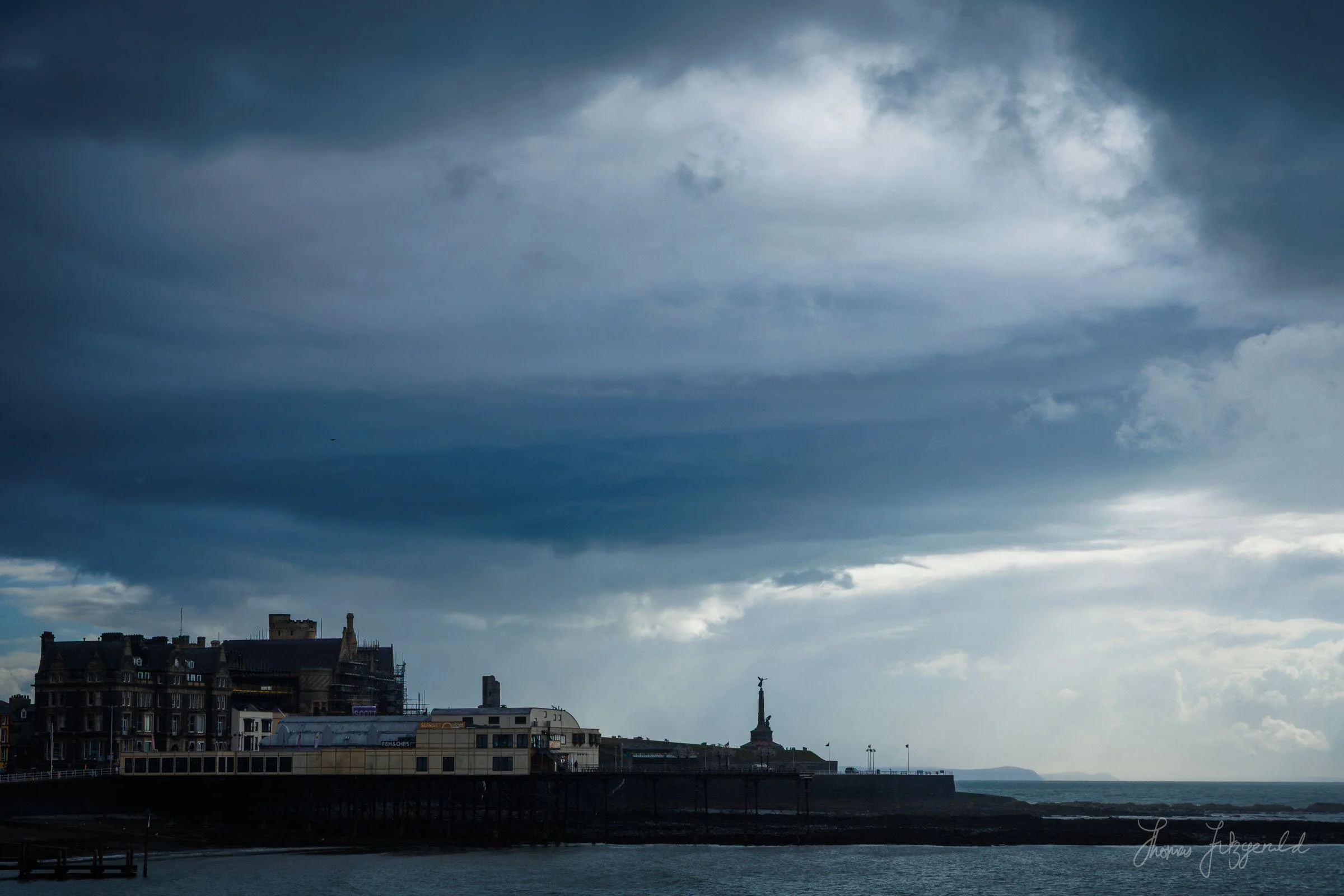 Storm Clouds forming over the Pier at Aberystwyth