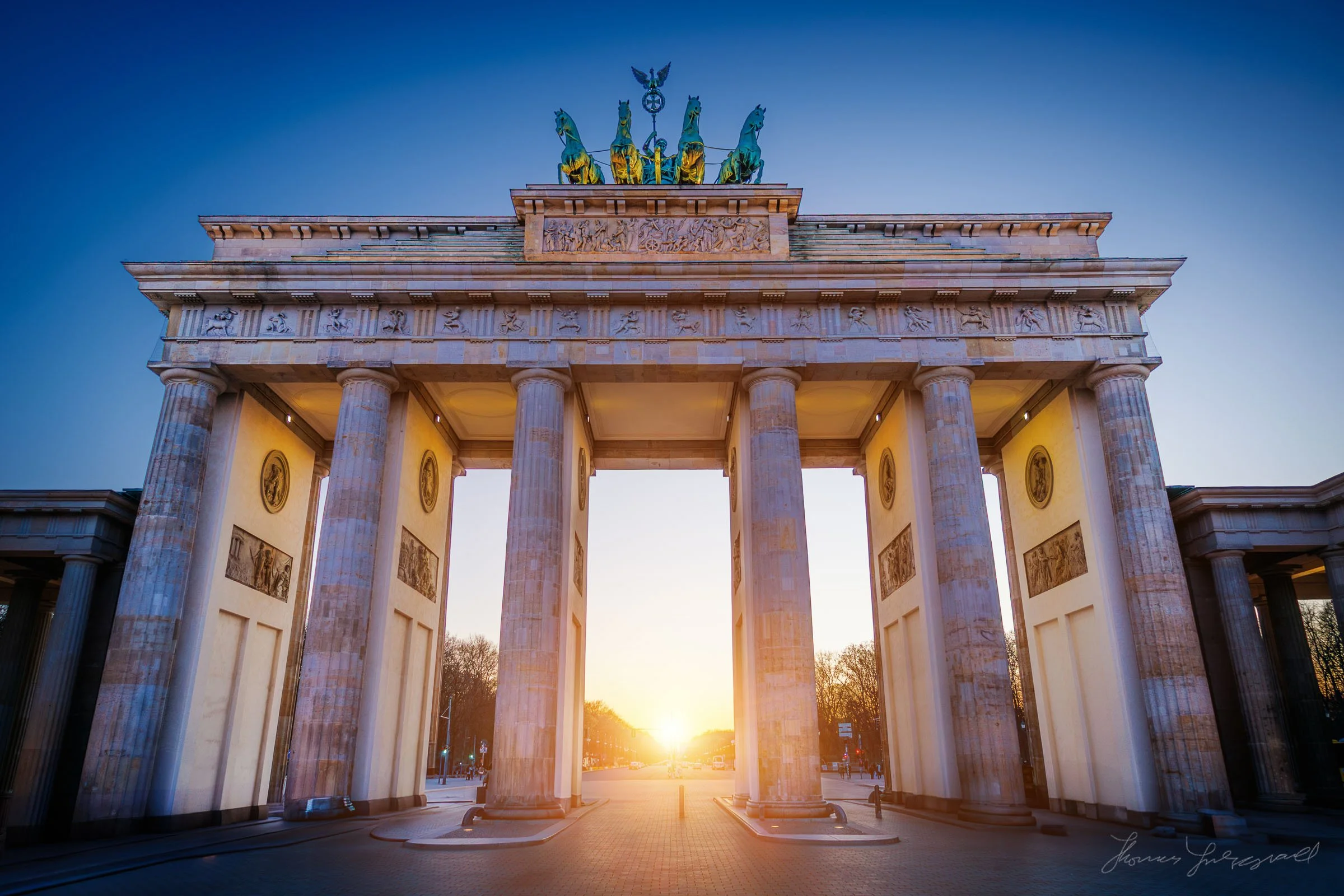 Brandenburg Gate, Berlin at Sunset