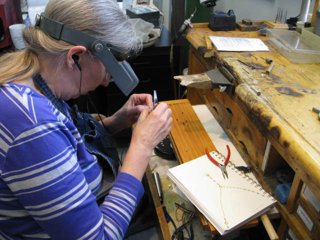 Jeweler at work