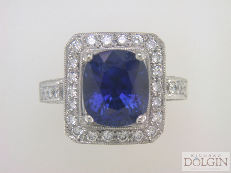 Ceylon Sapphire in Platinum