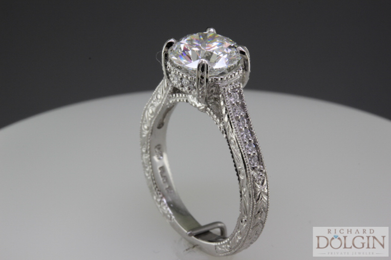 Angle view - Engagement ring