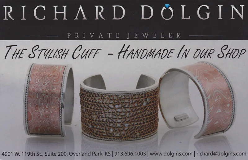 Custom crafted cuff bracelets from Richard Dolgin Private Jeweler