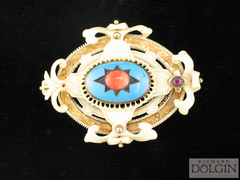Bone ivory pin