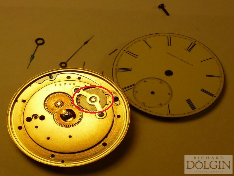 Broken pocket watch gear