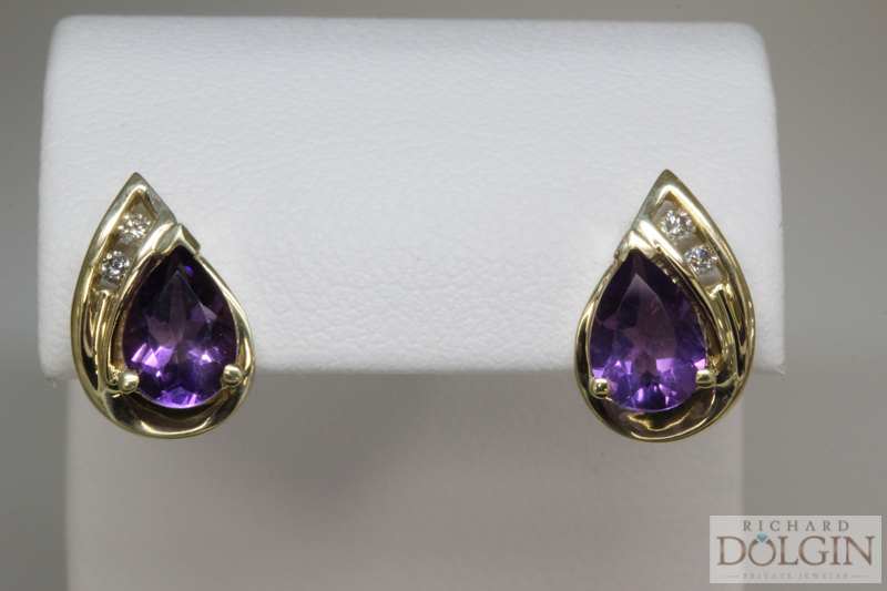 Amethyst earrings
