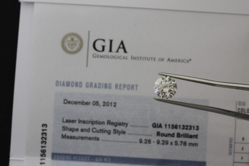 GIA certified diamond