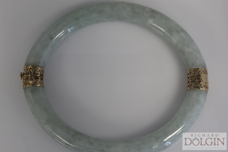 Jade bangle bracelet