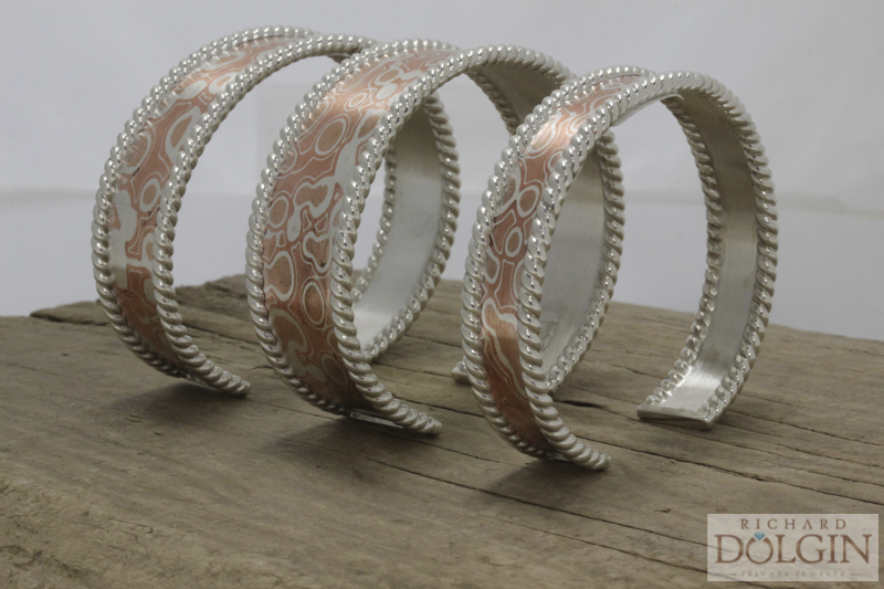 Mokume Gane bracelets