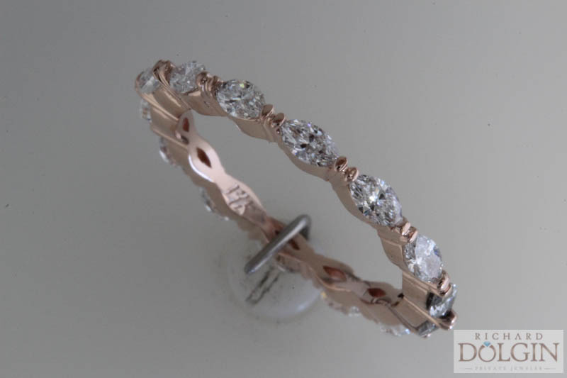 Marquise eternity band