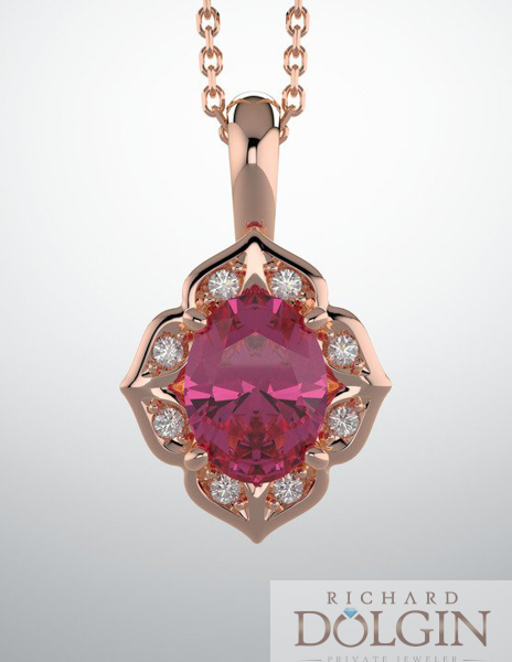 Pendant with updated halo design