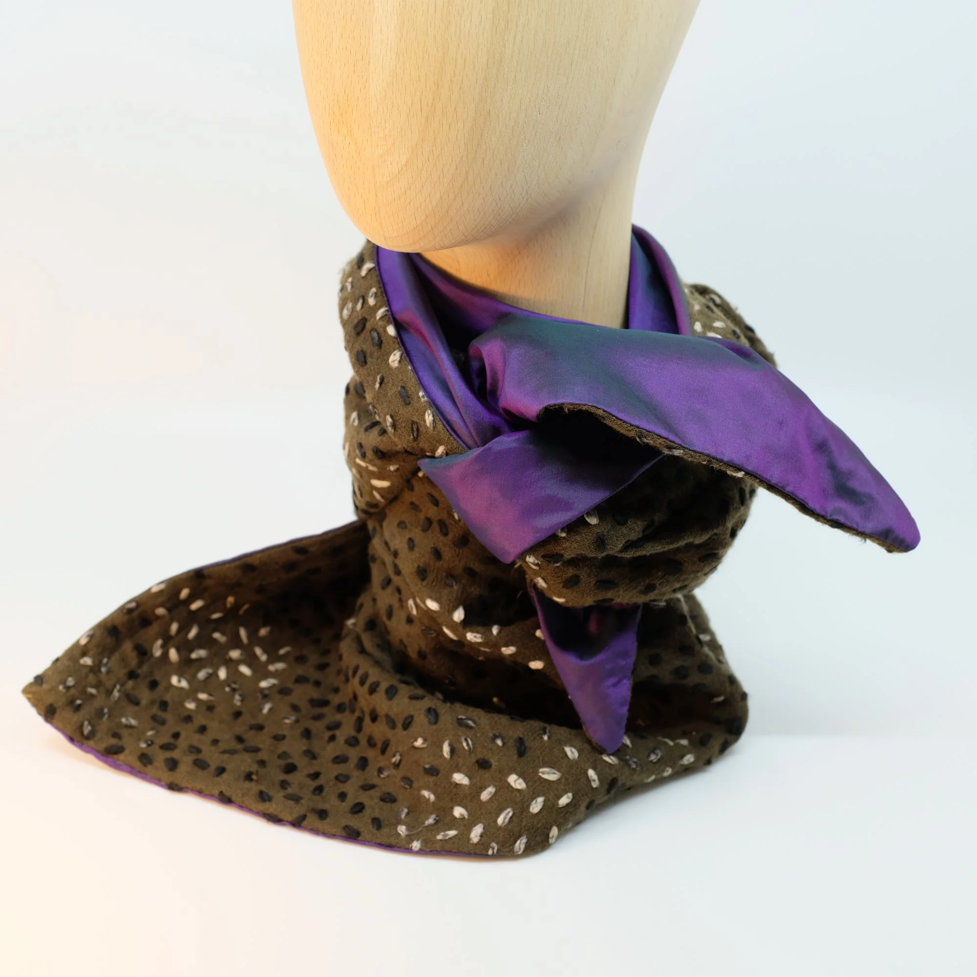 Dreieckschal Wolle Seide