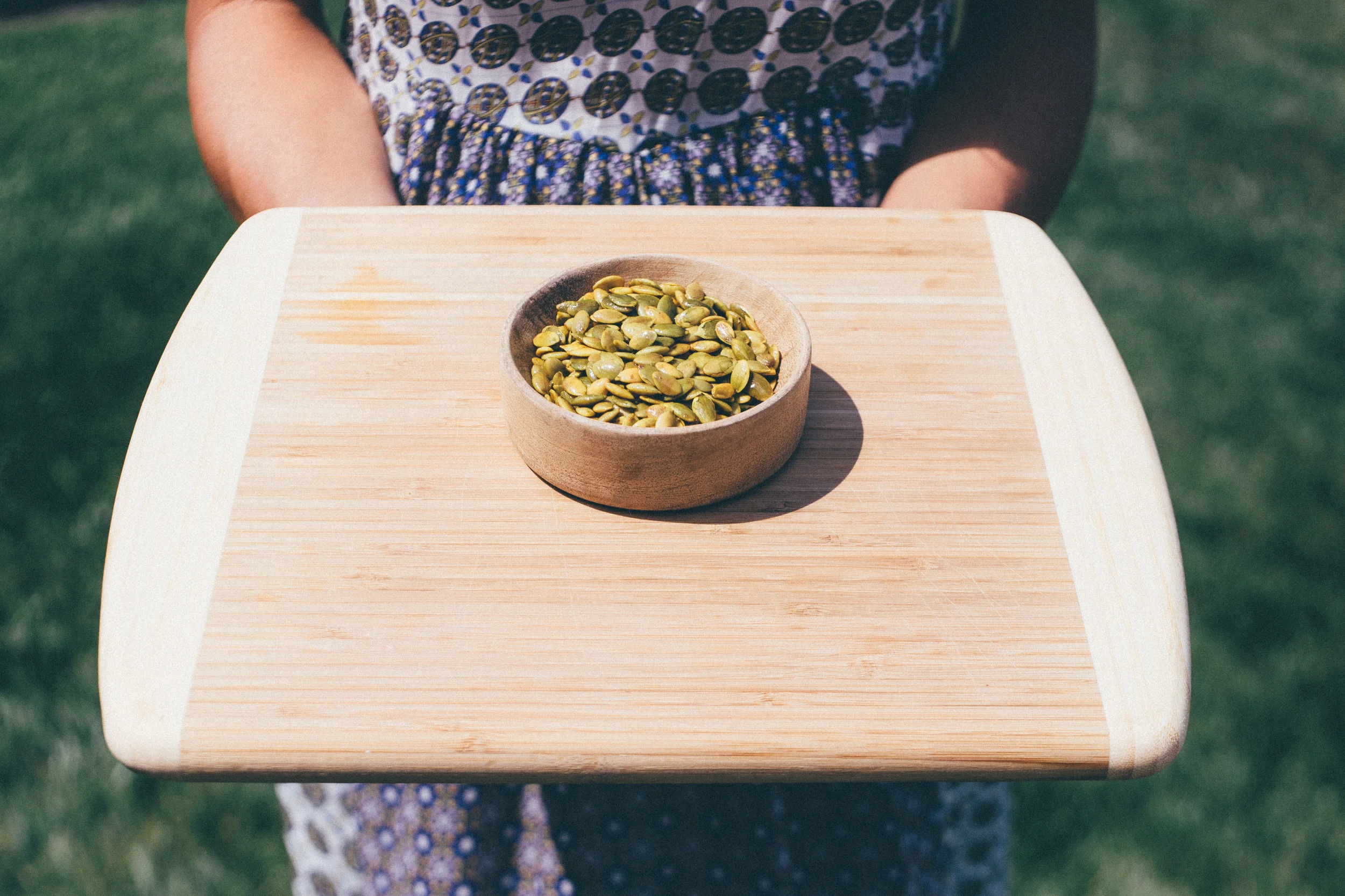 Roasted Turmeric Pumpkin Seeds